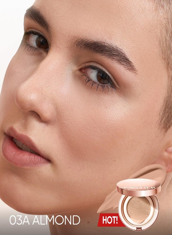 SKINTIFIC Cushion Foundation | Full coverage, Weightless, Skin fit, Satin Glow Finish, Oil-Control Waterproof Foundation, Sweatproof Flawless BB Cream CC Korean Makeup - Image 4