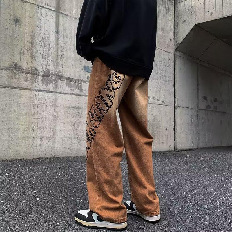 Unisex Classic Denim Jeans Loose Fit Daily Outdoor Wear - Image 2