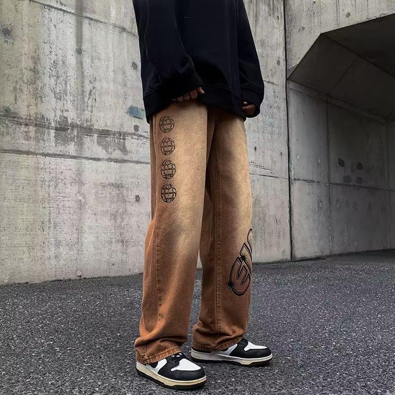Unisex Classic Denim Jeans Loose Fit Daily Outdoor Wear - Image 3