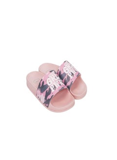 CUBS Girl Power Print Everyday Wear eco-friendly PVC Slides for Girls, Lightweight, Easy to Wash and Anti-Slip Soles  - Image 2