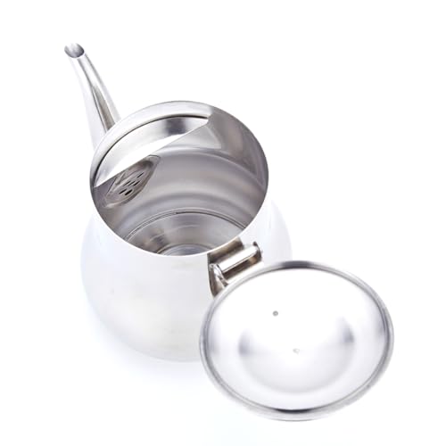 SANQIAHOME سانقيا هوم 570 مل (20 أونصة) إبريق شاي صغير من الفولاذ المقاوم للصدأ - Image 4