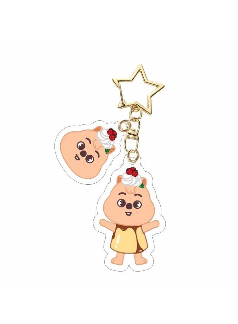 general 8-Pack Stray kids Goods Akey Chain Keychain KPOP Korean Style (C Set) Acrylic Key Chain - Image 3