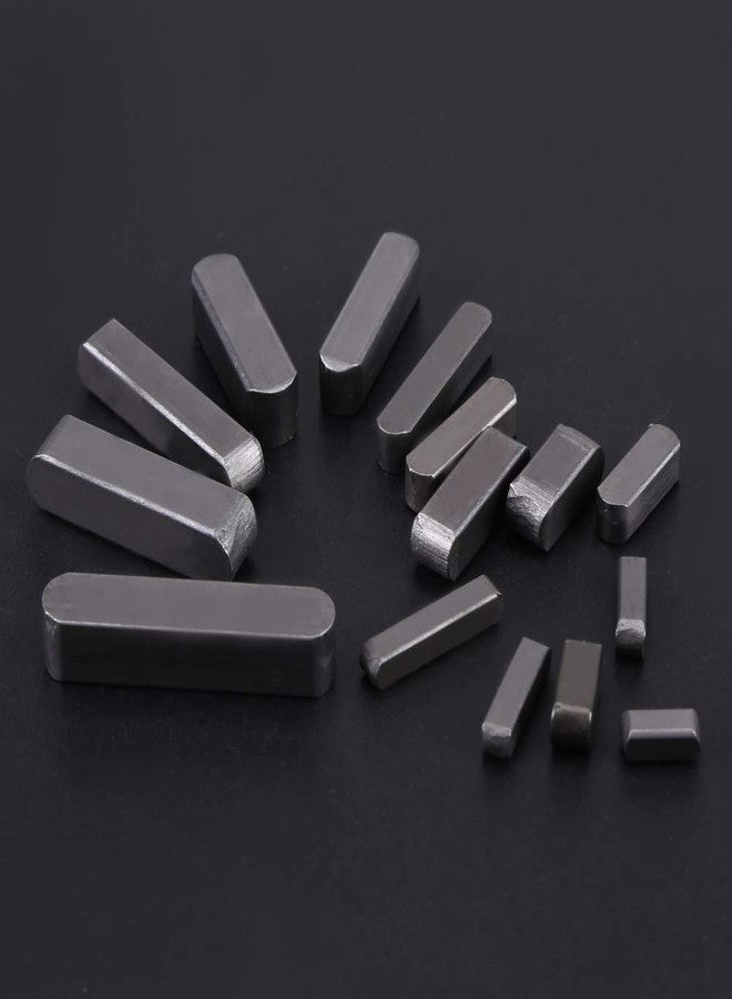 Ejoyous Key Keystock Assortment, 140Pcs Carbon Steel Round Ended Key Keyway Parallel Drive Shaft Key Ways Set 8mm 10mm 12mm 16mm 20mm 25mm 30mm - Image 2