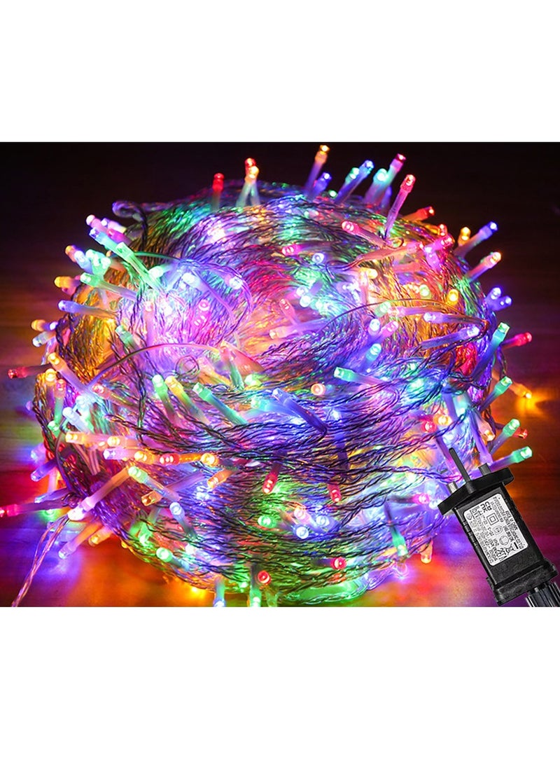 تشوسيسونج مصابيح جنية مزخرفة منزليا تبلغ 100LED، مصابيح في الهواء الطلق طولها 10 أمتار، 8 أشكال الإضاءة لأغراض حفلات الزفاف، أعياد الميلاد، الحفلات، الديكور المنزلي بالألوان) - Image 1