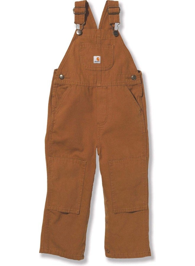 Carhartt Baby-boys Infant Washed Duck Bib Overall, Brown, 12 Mo.