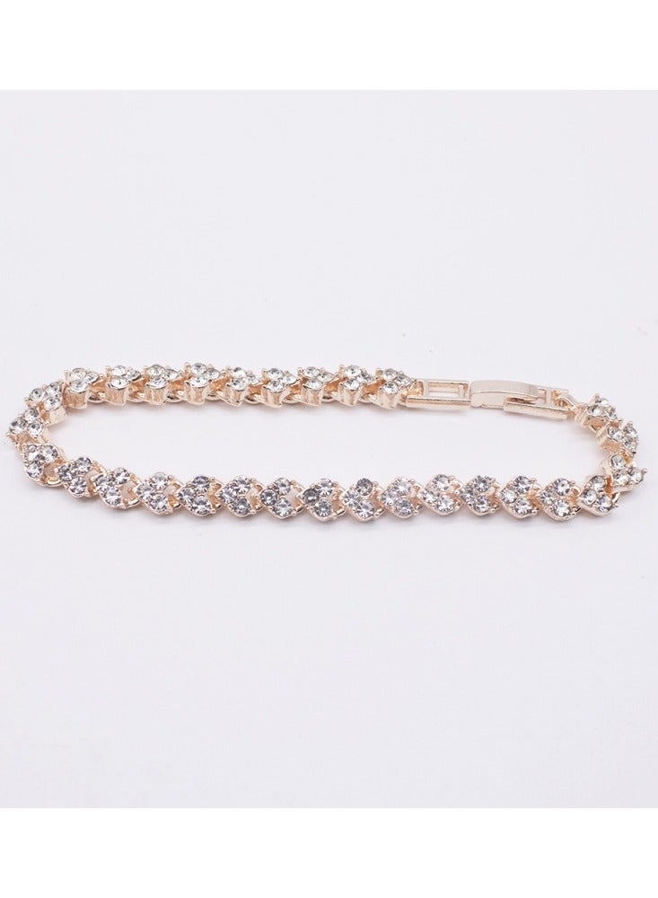 Ru syanl Ladies Wristwatch and Bracelet Set Exquisite and Fashionable Diamond Watch for Women  - Image 4