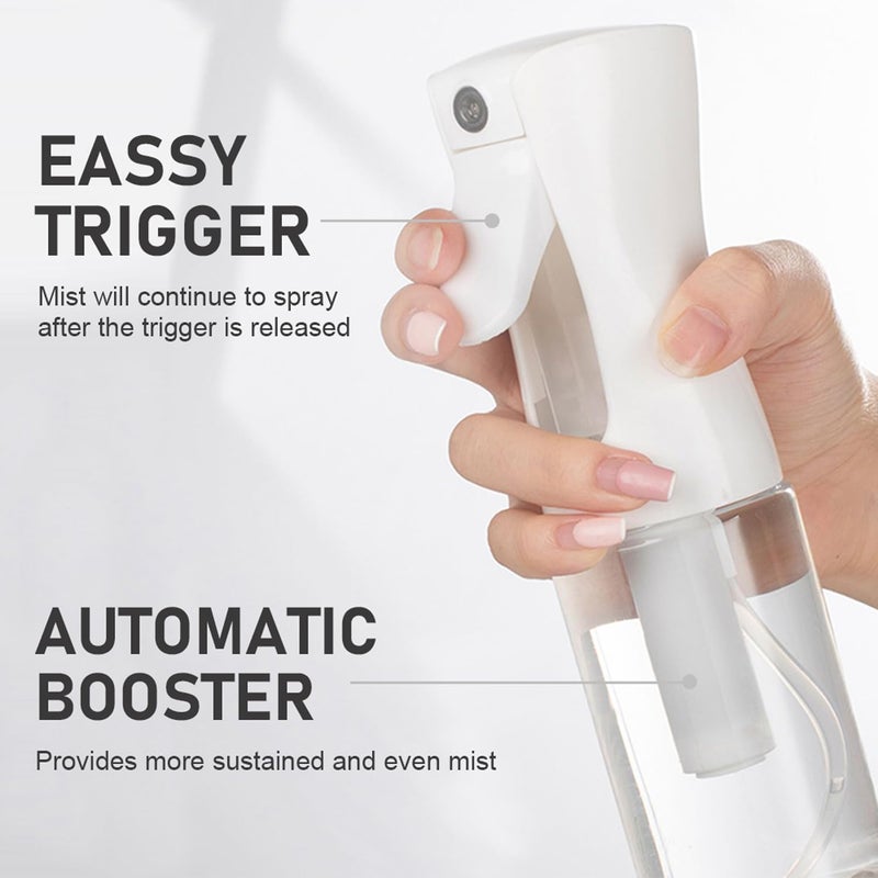 Elemsy Spray Bottle For Hair (2 Pack 6.8 Oz) Continuous Mister Empty Spray Bottles  Ultra Fine Mist Water Sprayer For Hairstyling  Cleaning  Plants  Pets  Barbers  Salons  Essential Oil Scents - Image 5