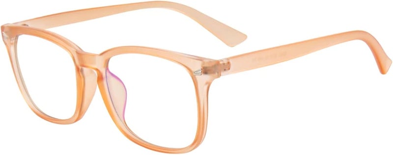 MAXJULI Blue Light Blocking Glasses,Computer Reading/Gaming/TV/Phones Glasses for Women Men(Matte Light Brown) - Image 2