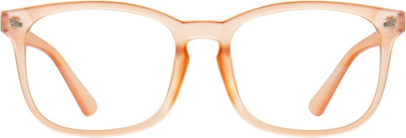 MAXJULI Blue Light Blocking Glasses,Computer Reading/Gaming/TV/Phones Glasses for Women Men(Matte Light Brown) - Image 1