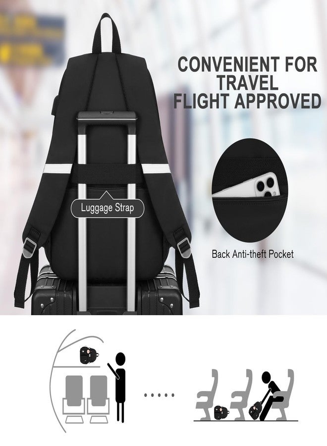 WINDARS Backpack for Teen Girls, Laptop Backpack Cute Kids Bookbag for Middle School College Students Large School Bag, Black, 17.3 inch - Image 5