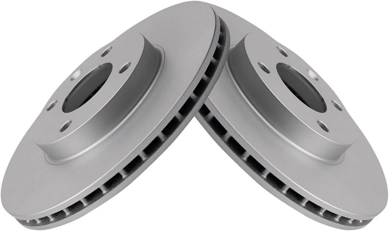 TRQ Front Brake Rotor Set Vented G-Coated Compatible with 2016-2022 Chevrolet Spark - Image 3