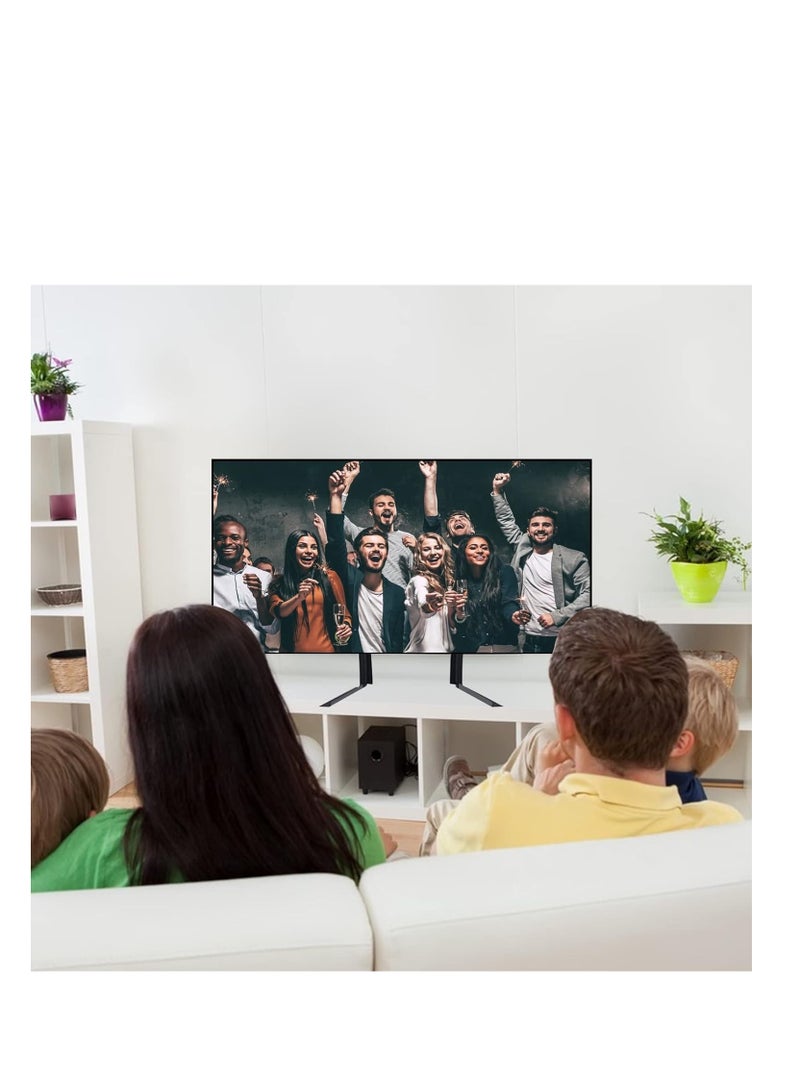 Universal TV Stand Tabletop for 40 to 70 inch Plasma LCD LED Flat Screen TVs, LCD TVs Premium Height Adjustable Leg Stand, Holds Up 35kg - Image 3