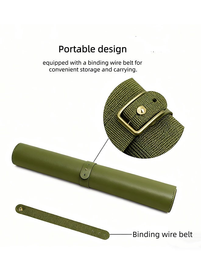 Mouse Pad, Large Office Desk Mouse Mat, Office Desk Pad, Laptop Pad, Gaming Large Mouse Pad, Double-Sided PU Leather Material, Waterproof, Heat-Resistant And Scratch-Resistant, 40cm×80cm - Image 4