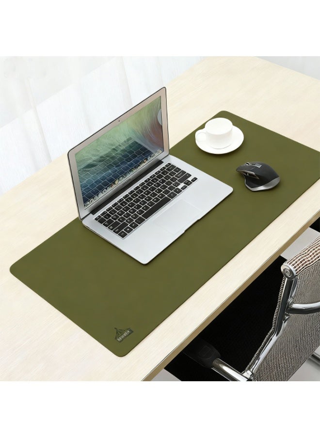 Mouse Pad, Large Office Desk Mouse Mat, Office Desk Pad, Laptop Pad, Gaming Large Mouse Pad, Double-Sided PU Leather Material, Waterproof, Heat-Resistant And Scratch-Resistant, 40cm×80cm - Image 1