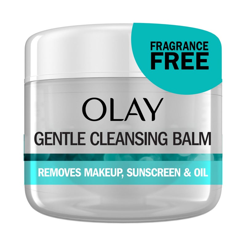 Olay Gentle Cleansing Balm Makeup Remover, Fragrance Free, 3.4 fl oz, Hydrating Face Cleanser Removes Makeup, Sunscreen and Oil - Image 1