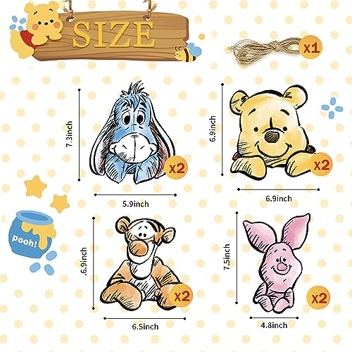 CORODER Cute Bear Banner For Baby Shower Decorations Birthday Banner Party Decoration Party Supplies(8PCS) - Image 3