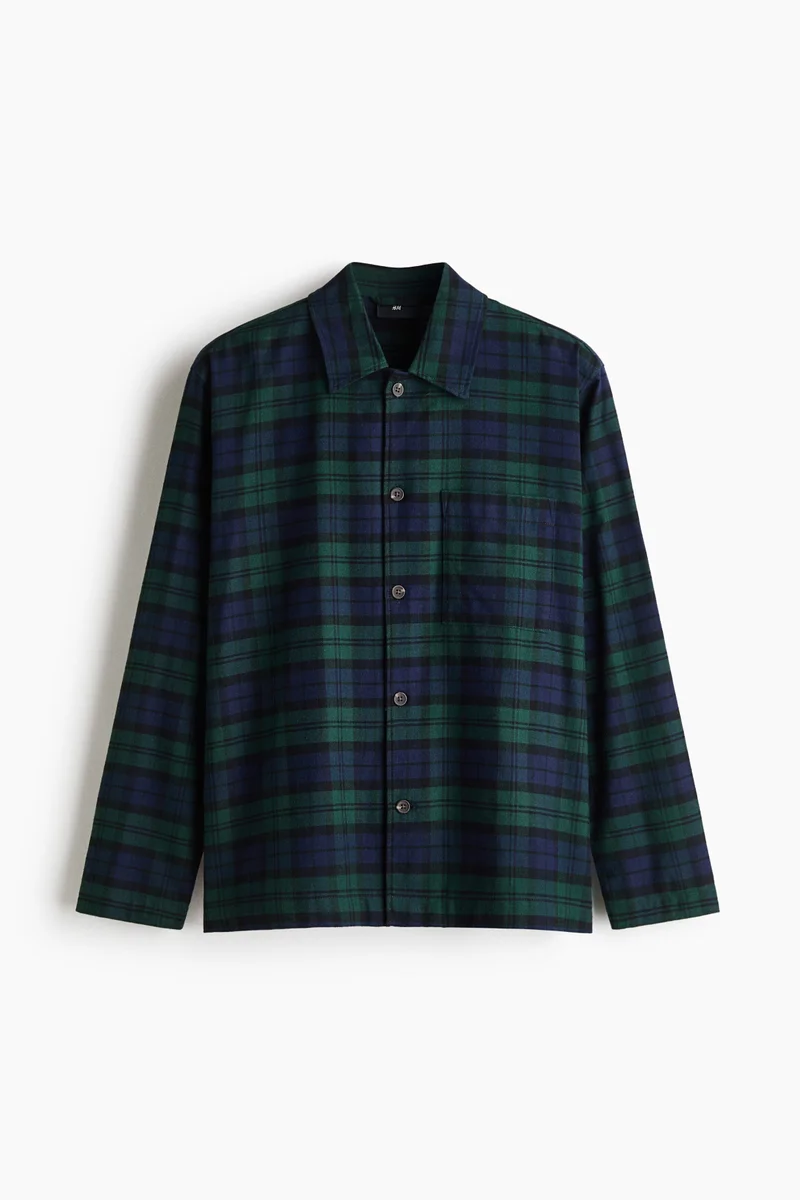 H&M  Flannel pyjama shirt and bottoms for Men | Best Price UAE