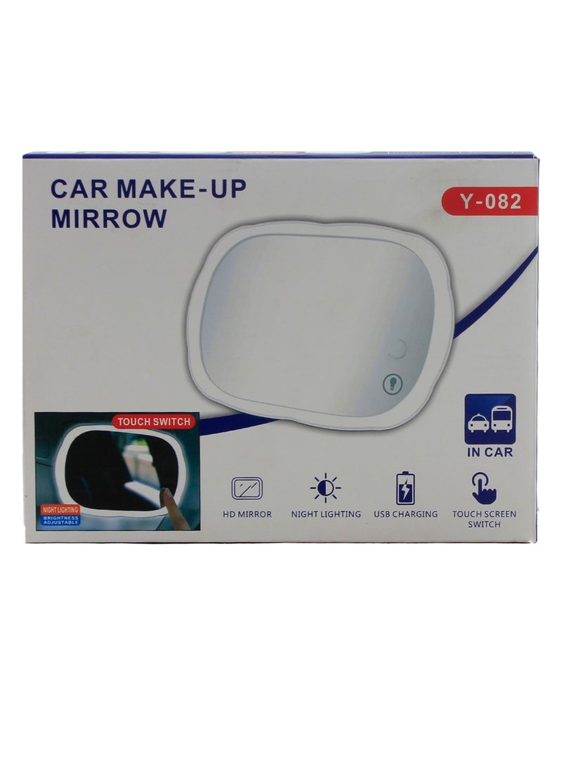 Generic Car Sun Visor Mirror (Makeup Mirror) with LED Lights  - Image 2