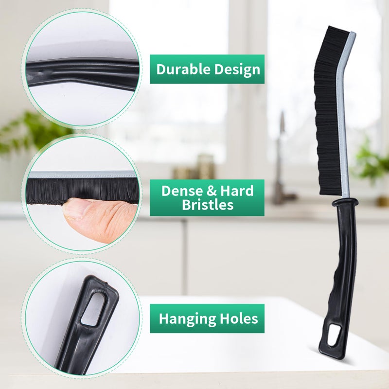Prelady 6-Pack Hard Bristle Crevice Cleaning Brush, Best Tool for Cleaning Grout, Gaps, and Sink, Home Cleaning Essentials, Crevice Cleaning Tool for Kitchen and Household Use - Image 5