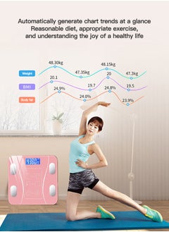 Sharpdo Bluetooth Body Fat Scale, Smart Wireless BMI Digital Bathroom Weight Scale Body Composition Monitor Health Analyzer with Smartphone App for Body Weight, Fat, Water, BMI,etc.  - Image 5