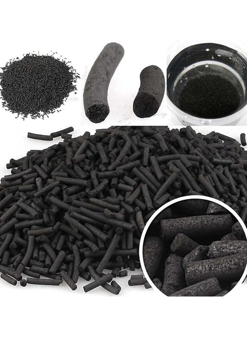 BOYU Activated Carbon Filter Media with Net Mesh Bag for Aquarium Fish Tank Removes Impurities Odor Chlorine Heavy Metals 2X500g - Image 2