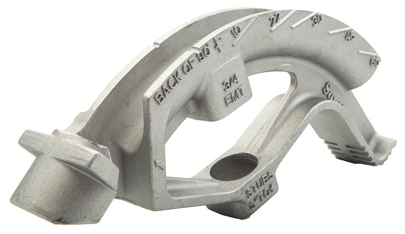 Southwire MCB 3/4-inch Conduit Hand Bender; EMT Aluminum Head with Handle for Stub-Ups; Offsets; Back-to-Back; Saddle Bends - MCB3/4