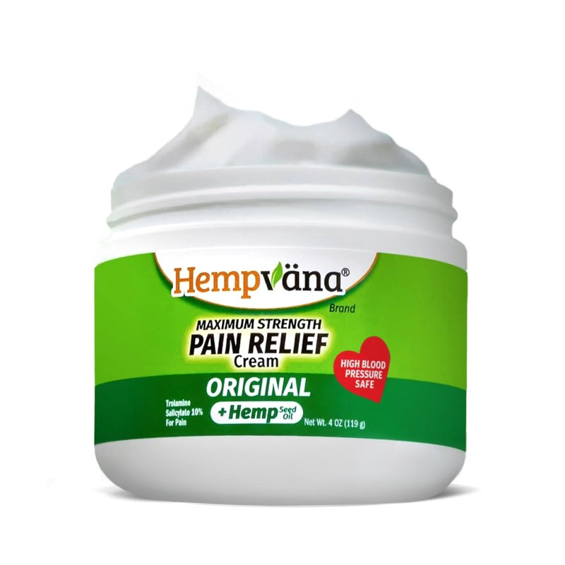 Bulbhead As Seen On TV Hempvana Original Relief Cream Maximum Strength, The Hemp Cream for Muscle Joint Back Knee Shoulder Neck Elbow Hand Foot - Image 1