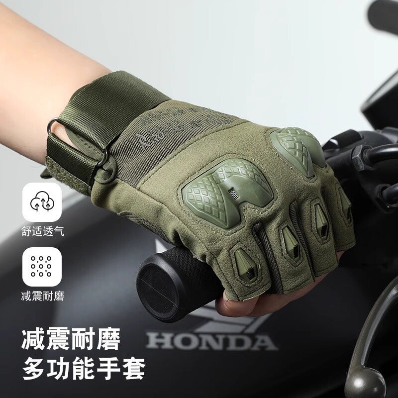 Sports Gloves With Air Cushion Anti Slip Wear Resistant Protection For Fitness Cycling And Outdoor Activities - Image 3