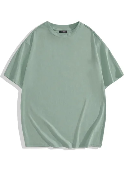 BRZ Collection Unisex Oversize Basic T-Shirt Gray Stone Color