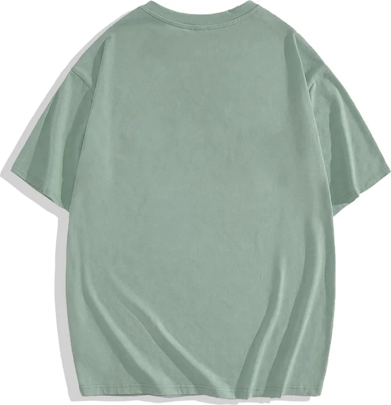 BRZ Collection Unisex Oversize Basic T-Shirt Gray Stone Color