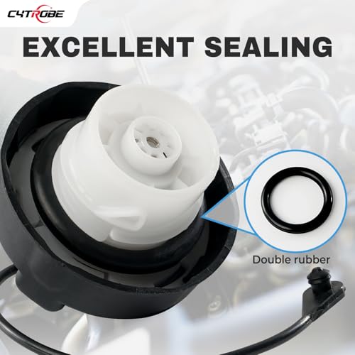 CYTROBE Gas Cap Fuel Cap Compatible with 1998-2020 Dodge Challenger Caliber Avenger Journey Dakota Ram 1500 2500 3500 Chrysler 200 300 Sebring Pacifica Jeep Wrangler JK Replace 5278632AG 52030377AA 52030377AB - Image 3