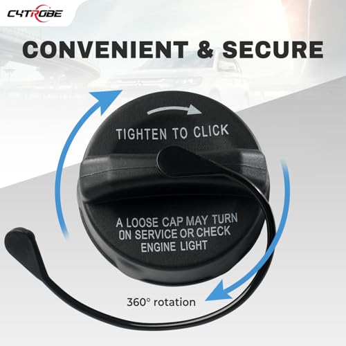 CYTROBE Gas Cap Fuel Cap Compatible with 1998-2020 Dodge Challenger Caliber Avenger Journey Dakota Ram 1500 2500 3500 Chrysler 200 300 Sebring Pacifica Jeep Wrangler JK Replace 5278632AG 52030377AA 52030377AB - Image 5