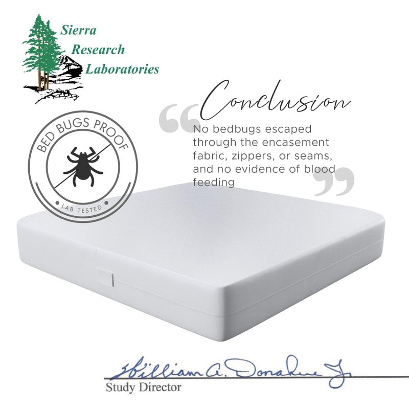 Degrees of Comfort Queen Size Box Spring Encasement â€“ Bed Bug Proof Zippered Dust Mite Waterproof Hypoallergenic Six-Sided Cover, 8-11â€ Depth - Image 3