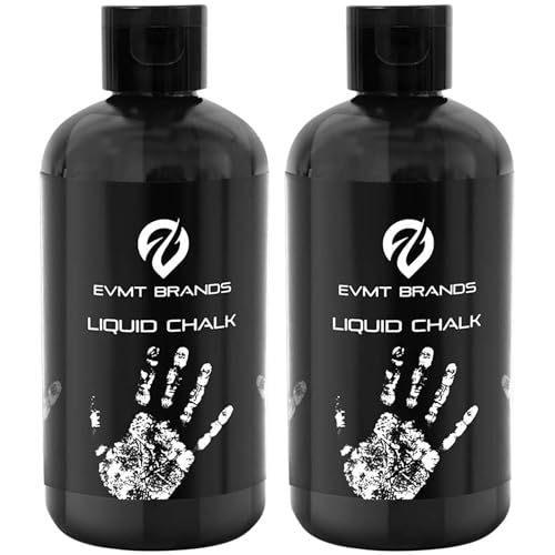 EVMT Brands Liquid Chalk, Mess Free Gym Chalk for Weightlifting, Gymnastics, Rock Climbing, Dancing. Sweat Resistant and Long Lasting for Stronger Grip. Package May Vary. - Image 1
