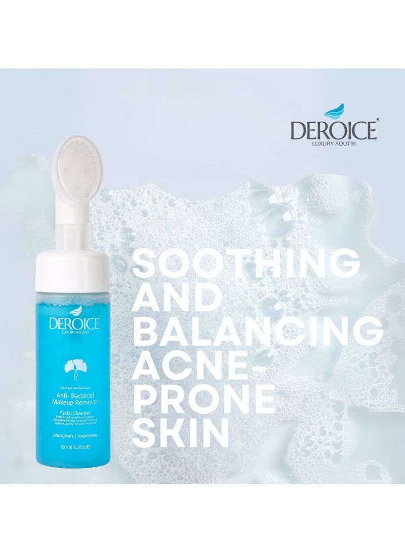 DEROICE Deroice Acne Foaming Cleanser | Anti-Bacterial |Makeup Remover and Daily Face Wash | With Brush 150ml  - Image 5