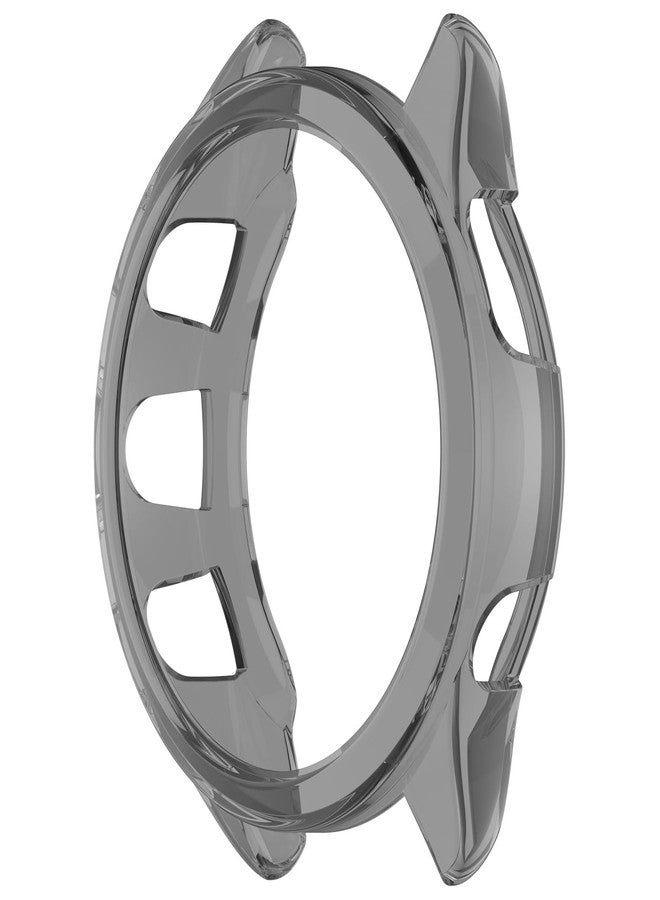 FanTEK Compatible with Garmin Forerunner 165/165 Music Smart Watch TPU Cases, Soft Frame Protective Cover Scratch Resistant Shock Absorbing Case, Transparent Black - Image 2