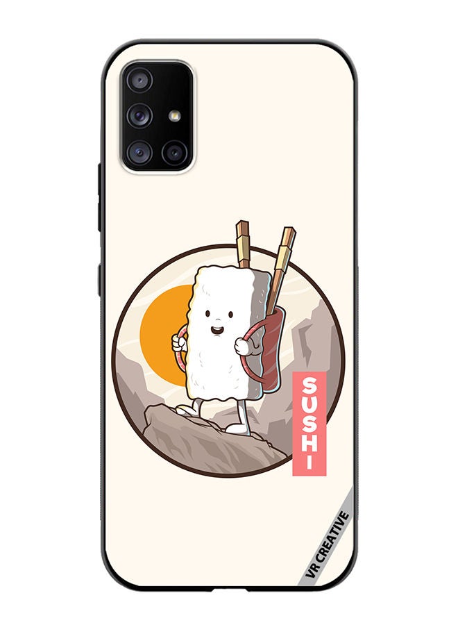 Protective Case Cover For Samsung Galaxy A71 5G Travel Sushi Design Multicolour