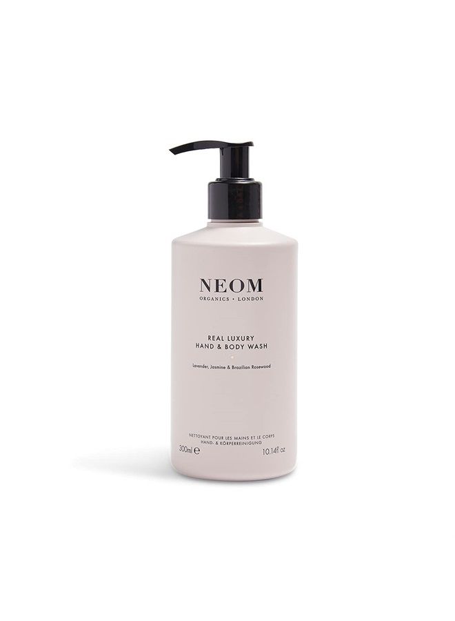 NEOM – Real Luxury Hand & Body Wash, 300ml | Lavender, Rosewood & Jasmine | Gently Cleanse & Soften - Image 1