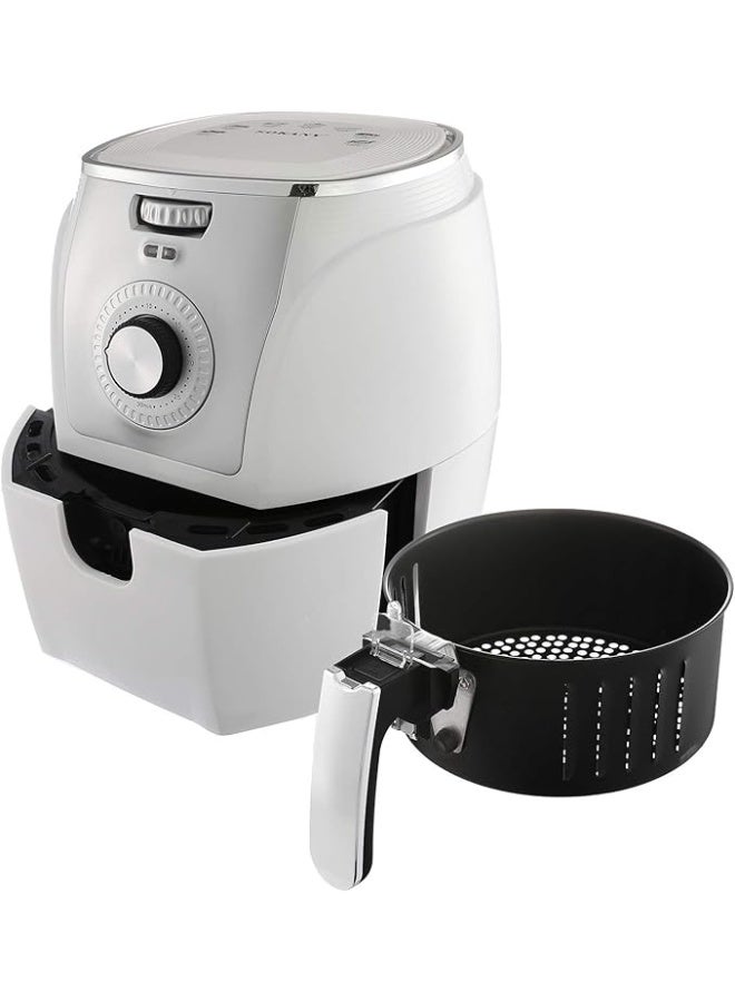 سوكاني قلاية هوائية Sokany 3010 – سعة 5 لتر، قوة 1800 وات، طهي صحي بدون زيت، مؤقت 30 دقيقة، 220 فولت/50 هرتز — باللون الأبيض - Image 4