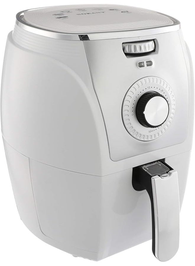 سوكاني قلاية هوائية Sokany 3010 – سعة 5 لتر، قوة 1800 وات، طهي صحي بدون زيت، مؤقت 30 دقيقة، 220 فولت/50 هرتز — باللون الأبيض - Image 1