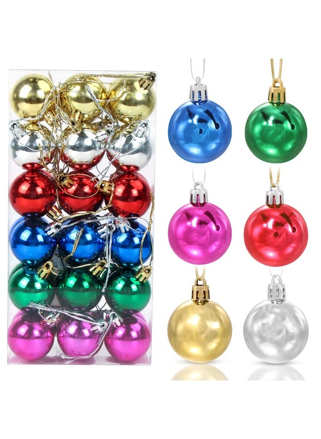 6-Piece Medium Multicolor Assorted Plastic Ornament Set - Image 3