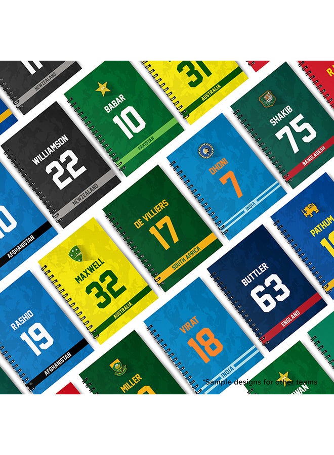 Stylizedd Designer A5 Spiral Notebook Memo Notepad Journal Player - Virender Sehwag, Jersey Number -44 - Image 4
