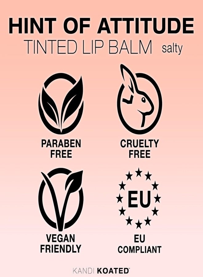Kandi Koated Hint of Attitude [Salty] Tinted Lip Balm by Kandi Burruss | Sheer Tinted Balm, Moisturizing Chapstick with Vitamins, Paraben-Free, Cruelty-Free Formula | Beauty & Makeup - Image 4