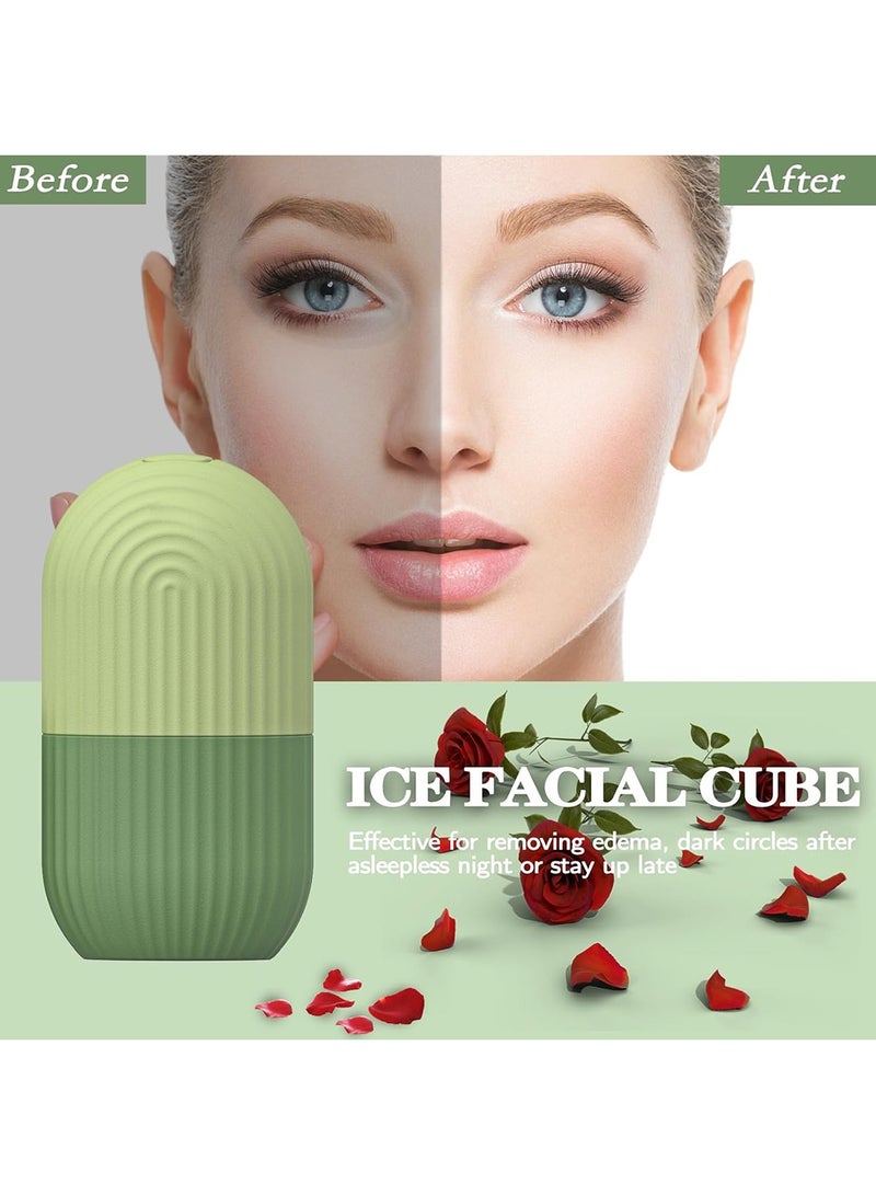 Generic Ice Roller for Face and Eye Ice Cube Facial Beauty Roller Massager Reusable Ice Mold for Face Eyes and Neck Daily Skin Care De-Puff Eye Bags Reduce Migraine Pain Shrink Pores  - Image 3