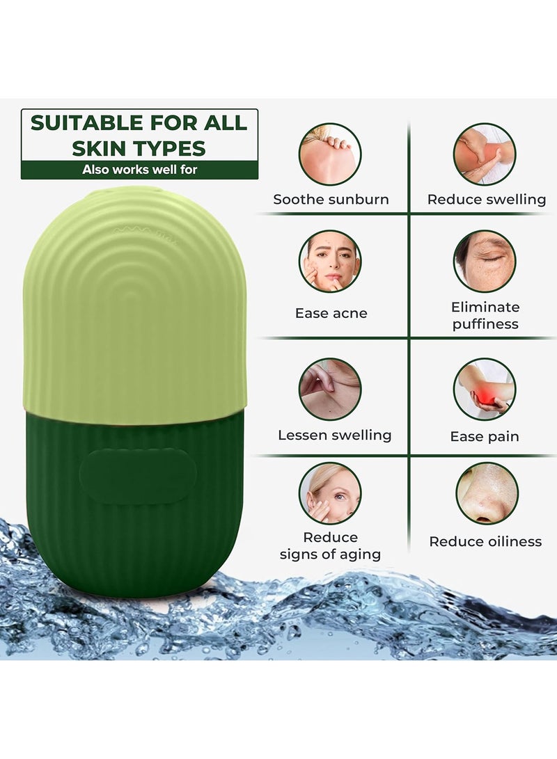 Generic Ice Roller for Face and Eye Ice Cube Facial Beauty Roller Massager Reusable Ice Mold for Face Eyes and Neck Daily Skin Care De-Puff Eye Bags Reduce Migraine Pain Shrink Pores  - Image 5