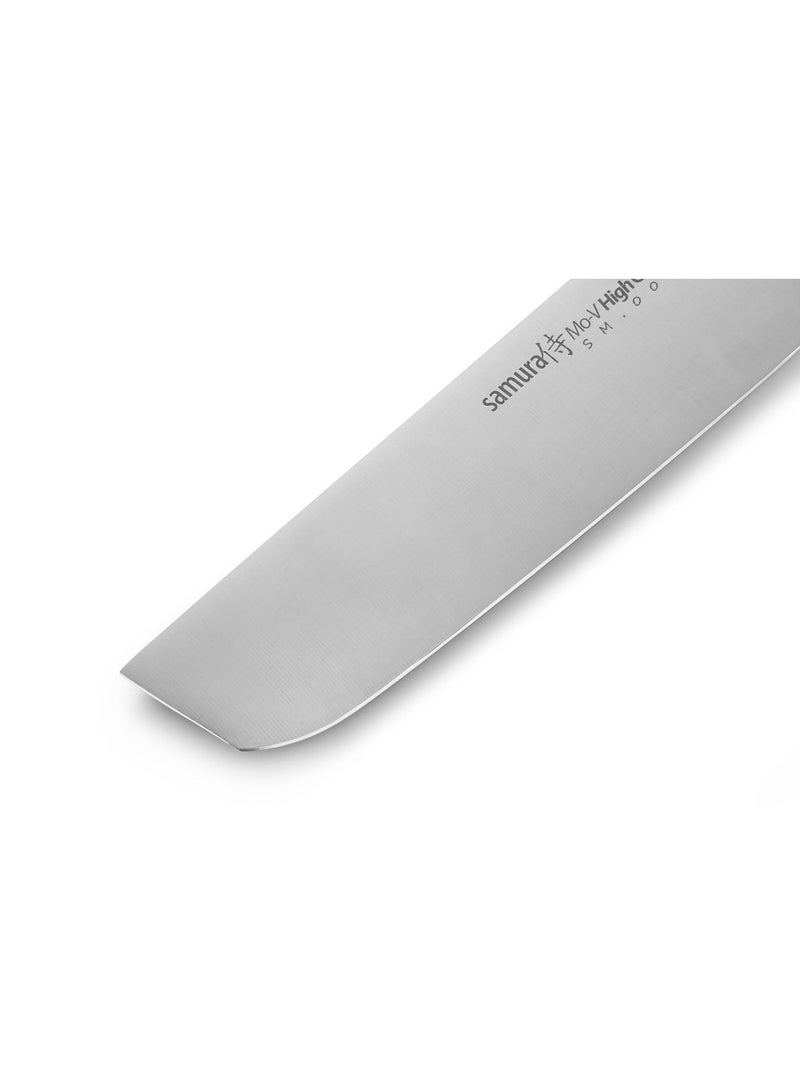 Samura MO‑V Nakiri Knife 6.6 inch | Japanese AUS‑8 Stainless Steel Vegetable Cleaver | 58–59 HRC Razor Sharp Blade | G‑10 Ergonomic Handle | Professional Japanese Kitchen Knife for Veggies & Herbs - Image 4
