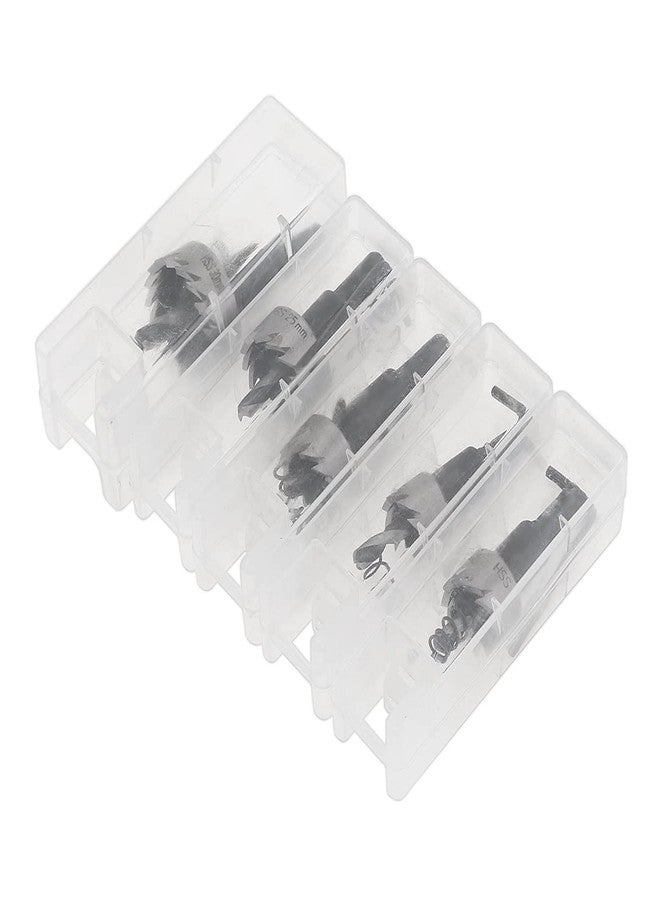 ChgImposs 5Pcs 16-30mm 5/8-Inch to 1-3/16 Inch HSS Hole Saw Cutter, Drill Bits Set Heavy Duty Tool Kit for Stainless Steel, Aluminum Alloy, Plastic and Wood - Image 4