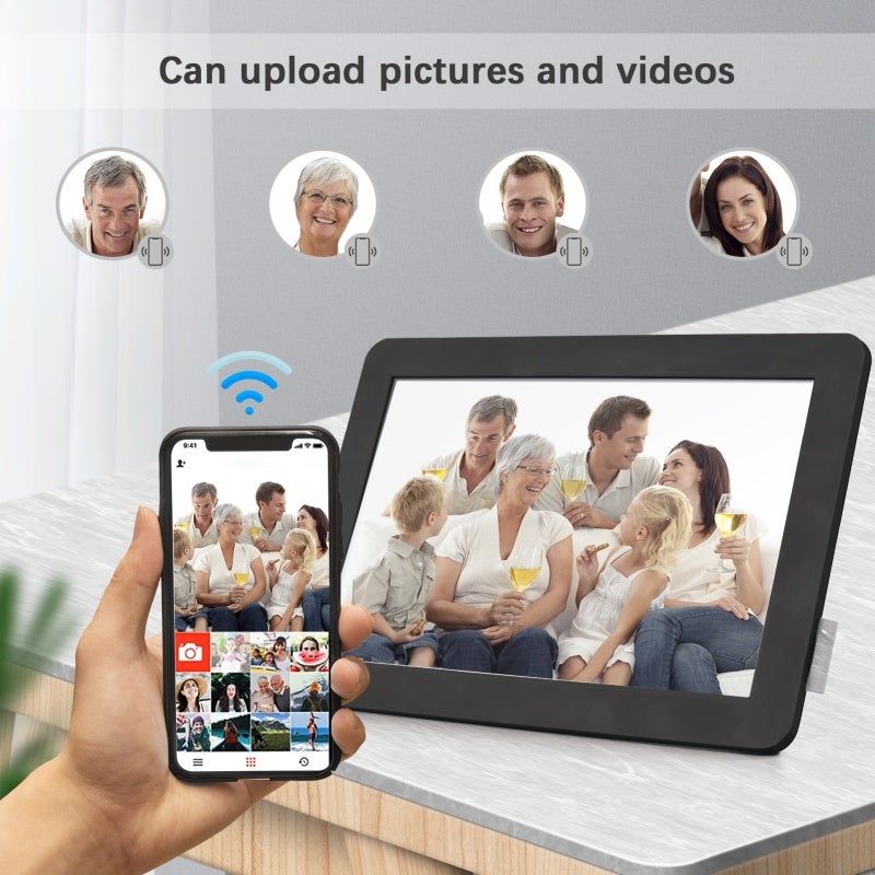 WiFi Digital Photo Frame 10.1-Inch IPS Touch Screen 16GB Storage - Auto Rotation Cloud Digital Frame for Home Gifting & Family Use - Image 5