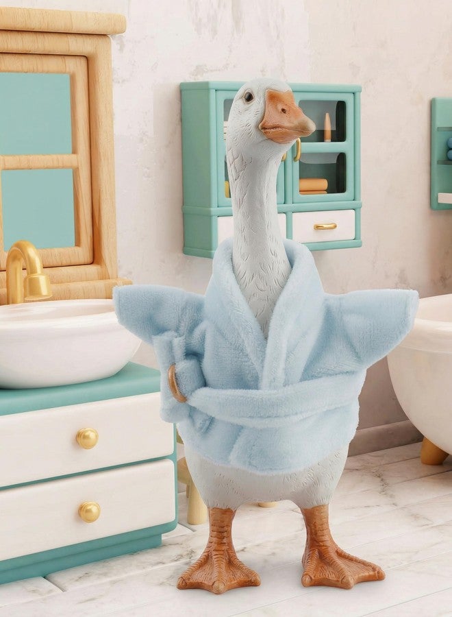 NiHome 7 Inch Desk Goose Outfits - Soft Fabric Bathrobe Outfit, Perfect Fit for Mini Desk Goose Decor, Fun Dress-Up for Holidays, Parties, and Events, Adds Whimsy and Charm to Home Display - Image 2