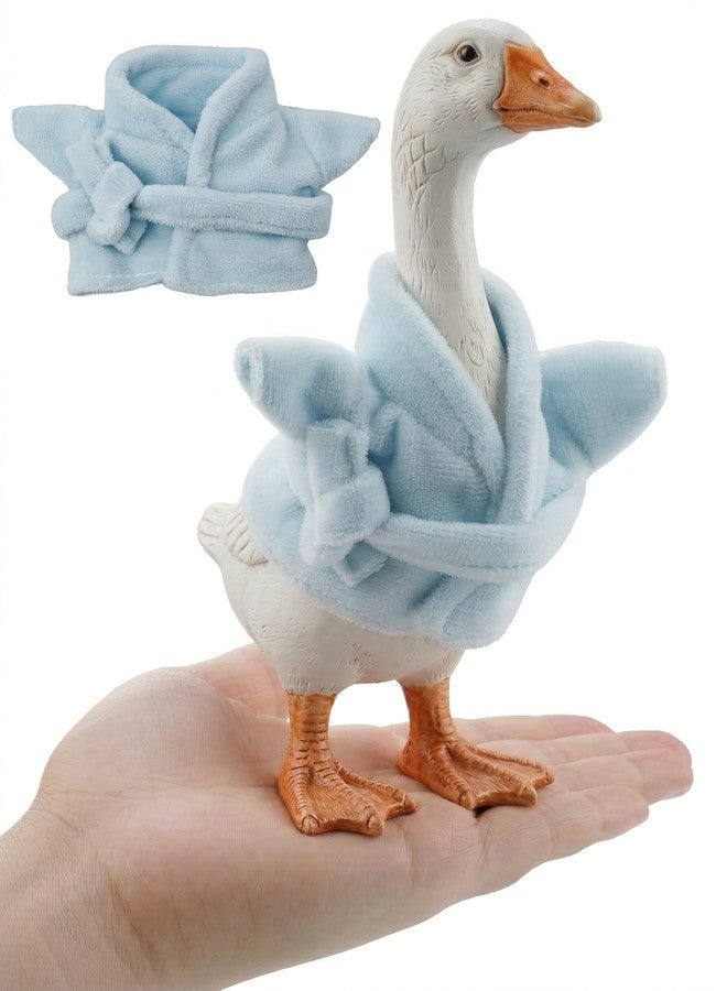 NiHome 7 Inch Desk Goose Outfits - Soft Fabric Bathrobe Outfit, Perfect Fit for Mini Desk Goose Decor, Fun Dress-Up for Holidays, Parties, and Events, Adds Whimsy and Charm to Home Display - Image 1